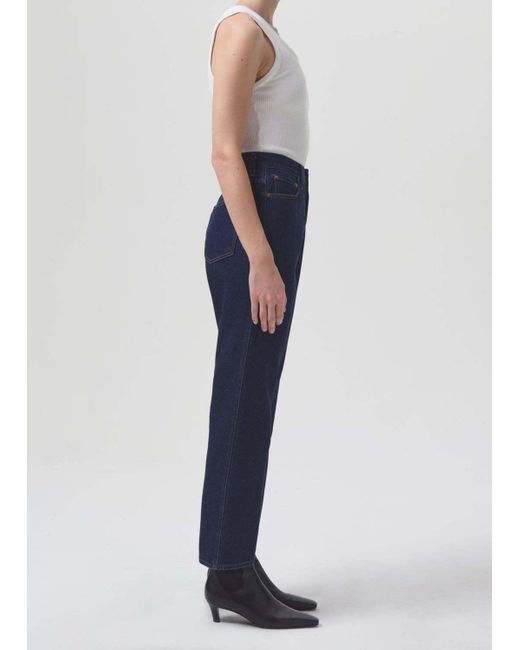 Agolde Blue Whisper Mid-Rise Flared Jeans