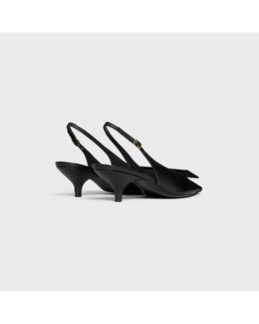 Céline Black Signature Slingback