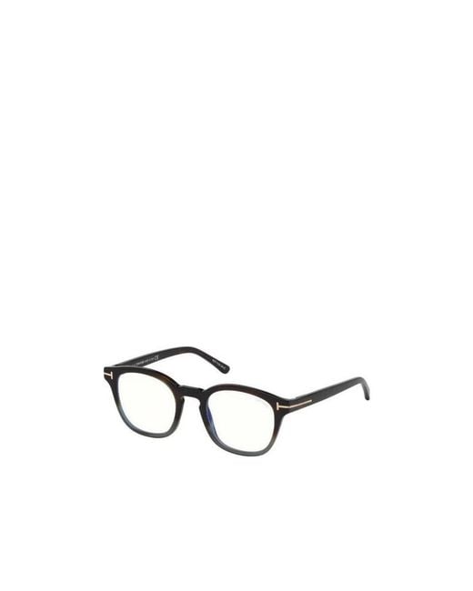 Tom Ford White Eyewear Square Frame Glasses for men
