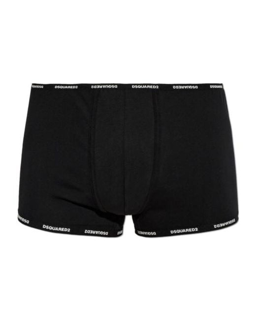 DSquared² Black Boxer Briefs for men