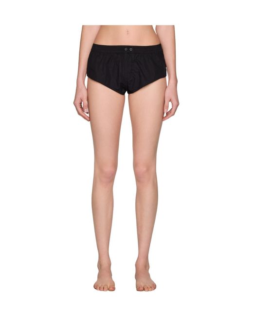 Entire studios Black Elastic Waist Shorts