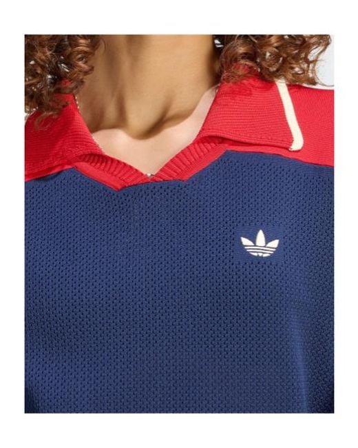 Adidas Originals Blue Polo Dress