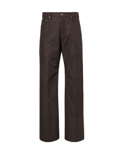 Rick Owens Gray Geth Wide-Leg Jeans for men