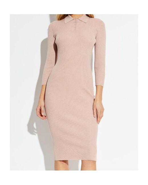 Fendi Pink Wool And Silk Dress
