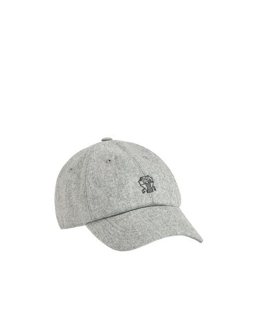 Brunello Cucinelli Gray Baseball Cap