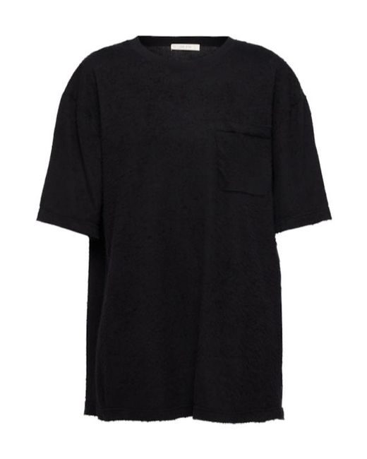 The Row Black Kaddy Short Sleeve Cotton T-Shirt