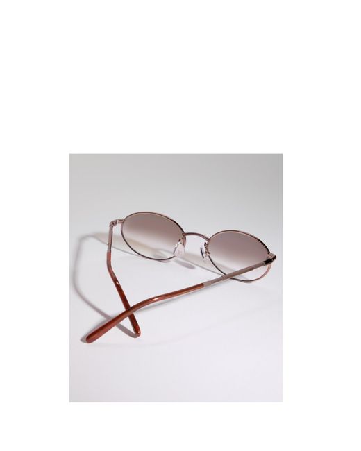 Brunello Cucinelli Gray Oval Frame Sunglasses for men