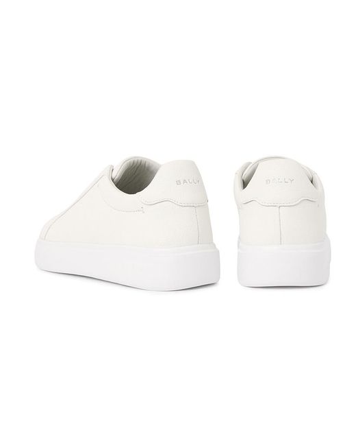 Bally White Round-Toe Sneakers for men
