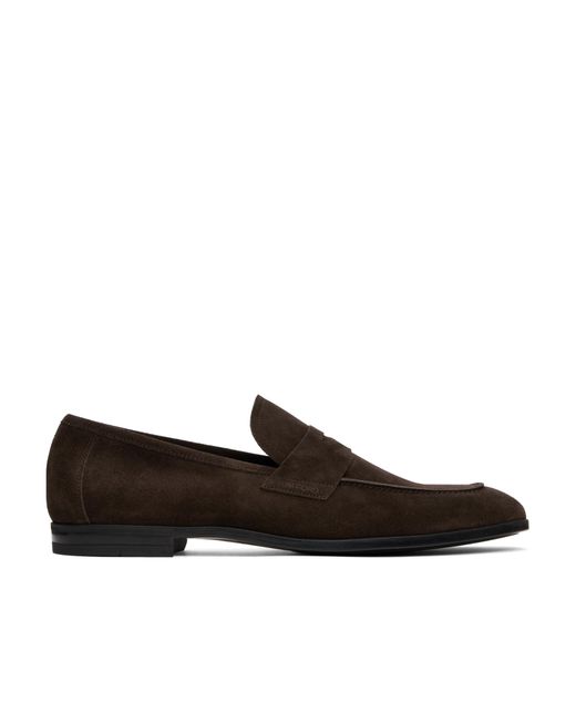 Tom Ford Brown Suede Sean Twisted Band Loafers for men
