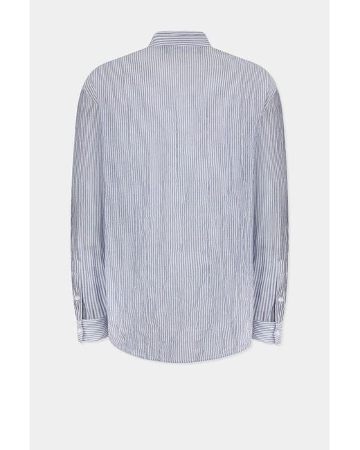 DSquared² Blue Tie Dropped Shoulder Shirt for men