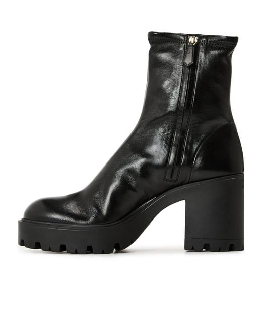 Prada Black Ankle Highheeled Boots