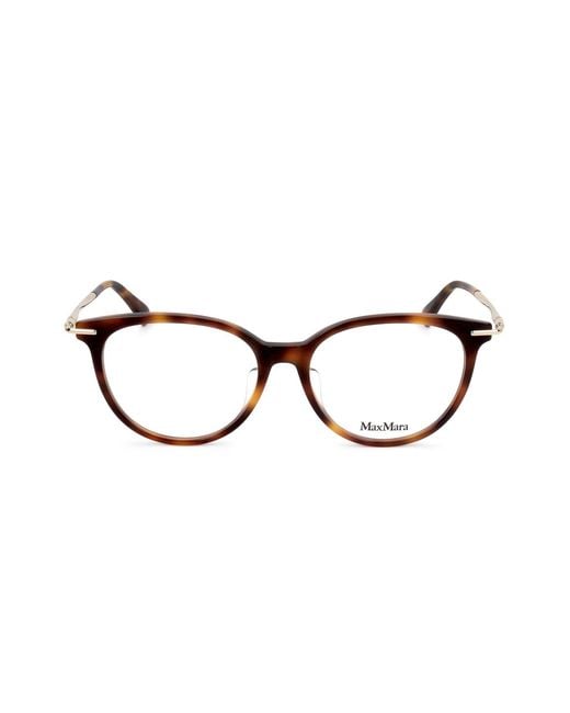 Max Mara Black Round Frame Glasses