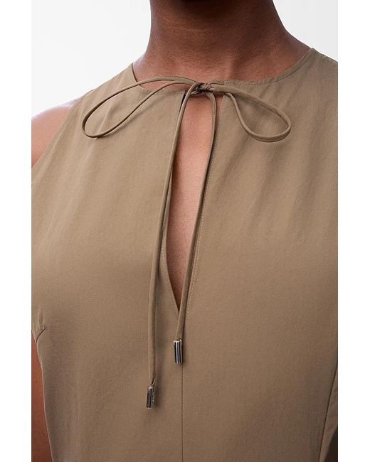 Loewe Natural Sleeveless Wrap Dress