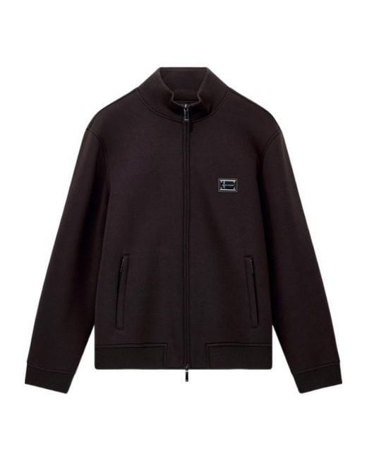 Emporio Armani Blue Full-Zip Sweatshirt for men