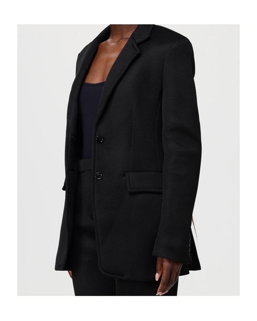 Max Mara Black Single-Breasted Tailored Blazer