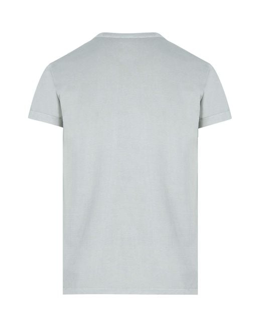DIESEL Green Storm Print T-Shirt for men