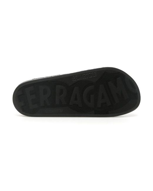 Ferragamo Multicolor Ferragamo Gancini Pattern Sandals for men