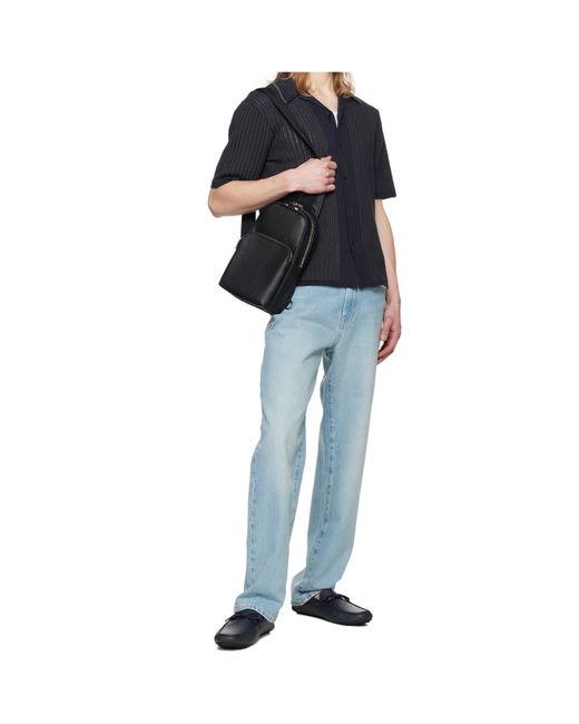 Boss Black Zipper Shoulder Bag for men