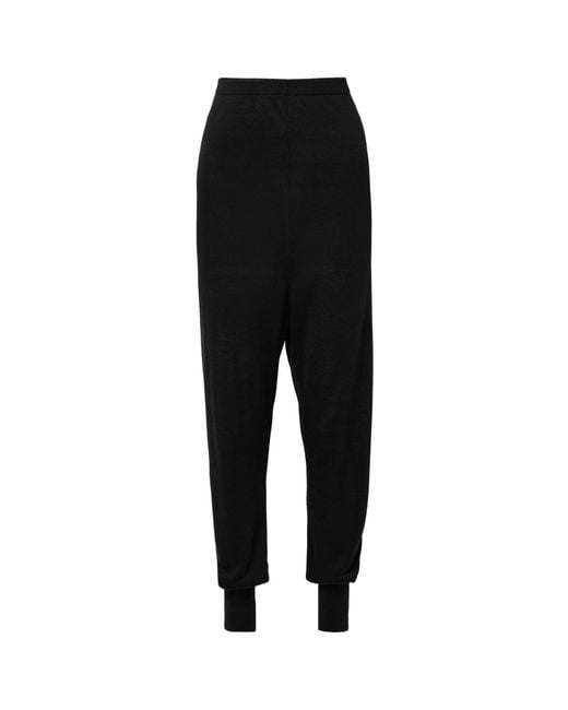 The Row Black Dalbero Blend Tapered Pants