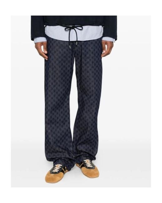 Dries Van Noten Blue Belt Loop Jeans for men
