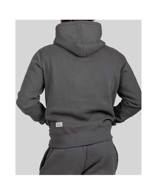 PODHIO Gray Hooded Zip Sweatshirt for men