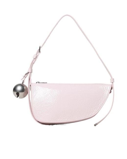 Burberry Pink Mini Shield Bell-Charm Shoulder Bag