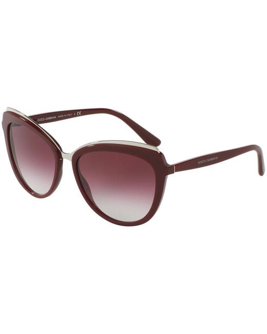 Dolce & Gabbana Purple Logo Sunglasses