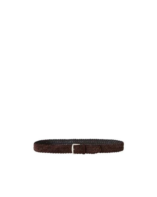 Loro Piana White Alsavel Buckle Belt for men