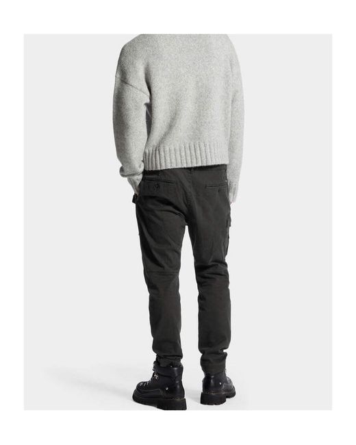 DSquared² Black Sexy Cargo Pants for men
