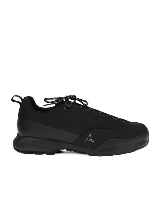 Roa Black Cingino Technical Low-Top Sneakers for men