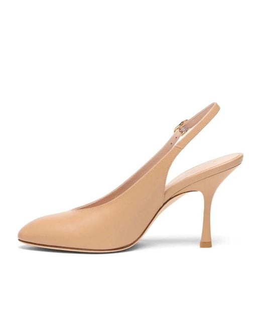 Stuart Weitzman Natural Madison Slingback 85