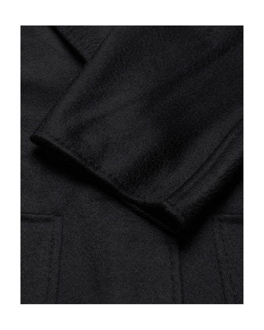Max Mara Black Lace-Up Coat