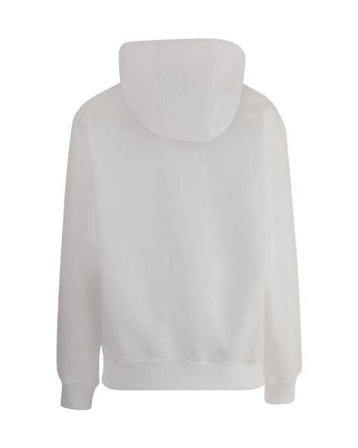Casablanca Gray Rhinestone-Embellished Hoodie