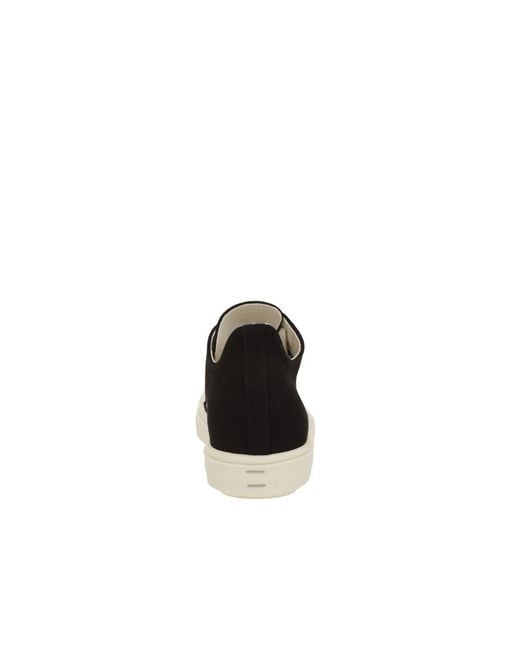 Rick Owens Black Lace-Up Sneakers for men