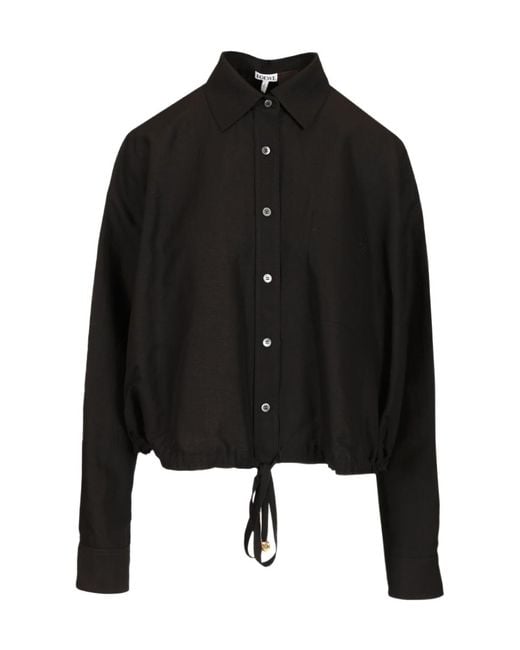 Loewe Black Drawstring Shirt