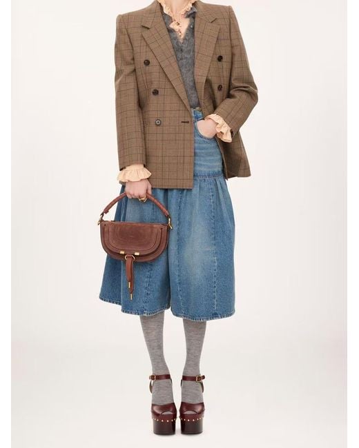 Chloé Brown Chloé Marcie Small Shoulder Bag