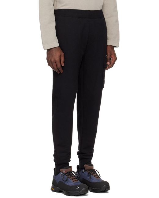 C P Company Blue Lens-Detailed Tapered Leg Track Pants for men