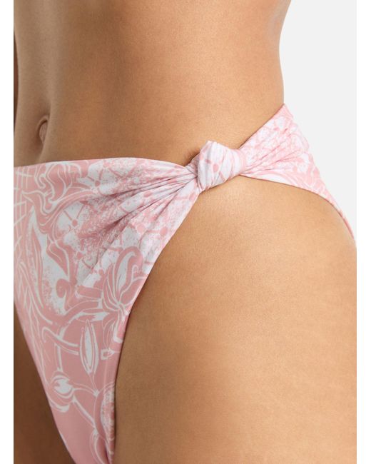 Balmain Pink Printed Lycra Swimsuit