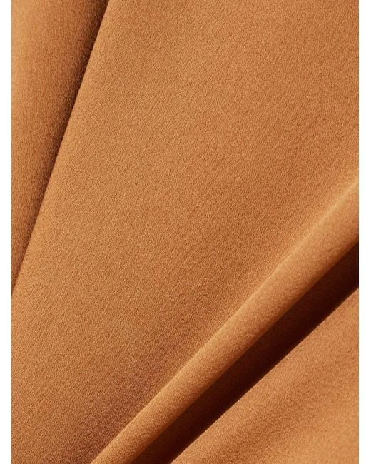 Dries Van Noten Brown High-Necked Top