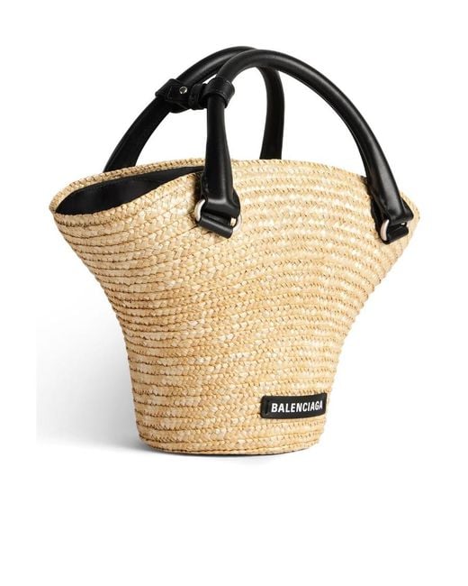Balenciaga Metallic Beach Mini Tote Bag