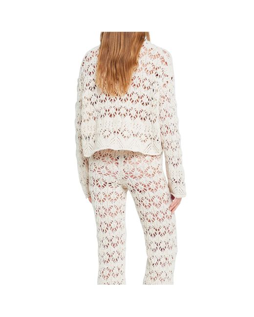 Alanui White Lagoon Romance Buttoned Cardigan