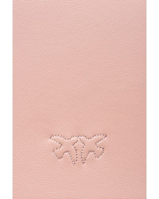 Pinko Pink Love Birds Foldover-Top Shoulder Bag