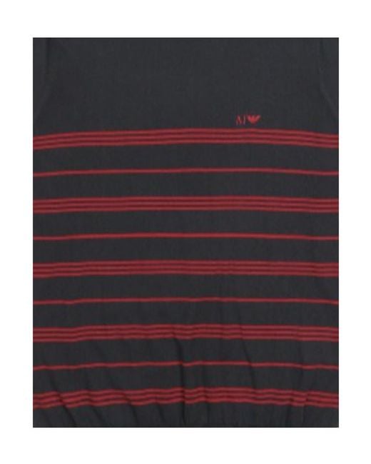 Armani Jeans Blue Striped Sweater for men
