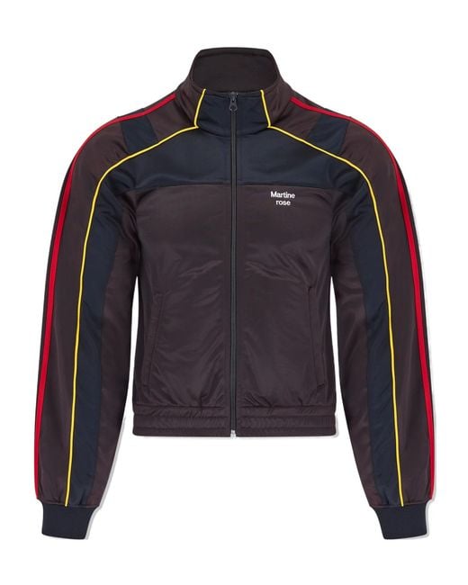 Martine Rose Blue Shrunken Track Jacket for men