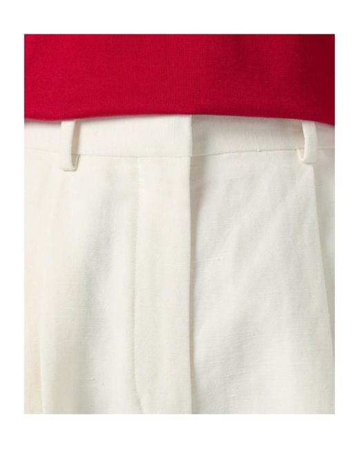 Loro Piana White Cale Trousers
