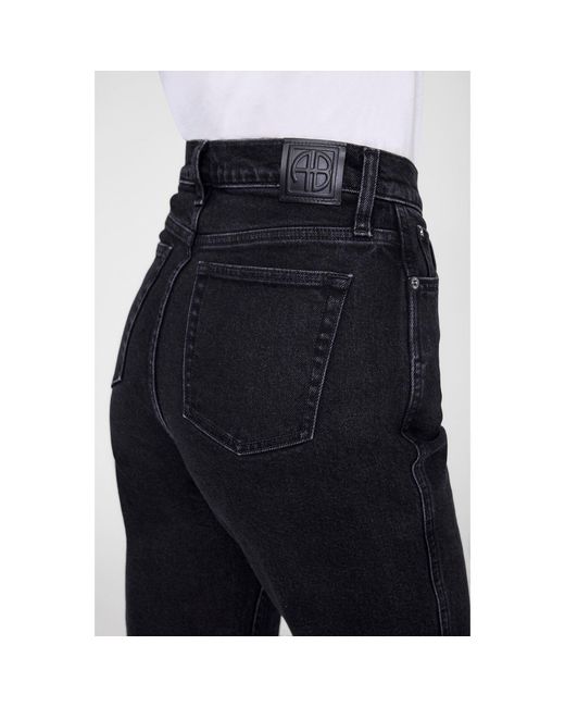 Anine Bing Black Belt-Loop Jeans