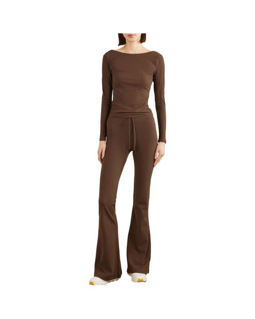 lululemon athletica Brown Super-High-Rise Flared Pant