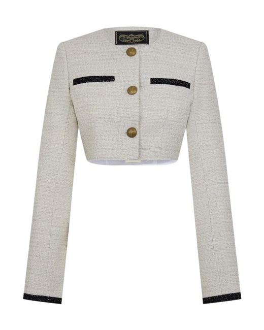 Vetements White Tweed Jacket