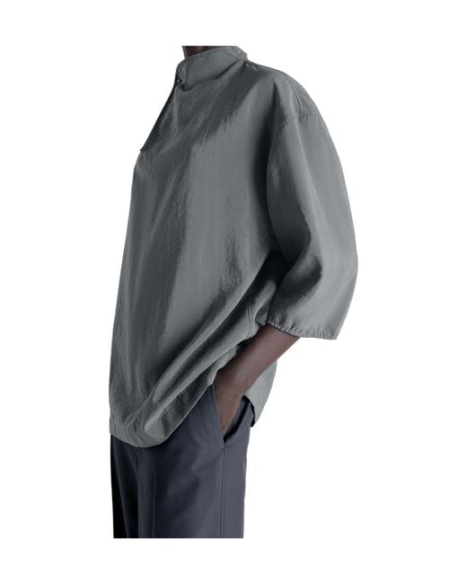 Lemaire Gray Button Detail Top