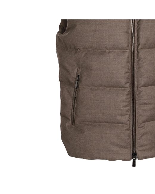 Moorer Brown Fire-Ll Vest for men